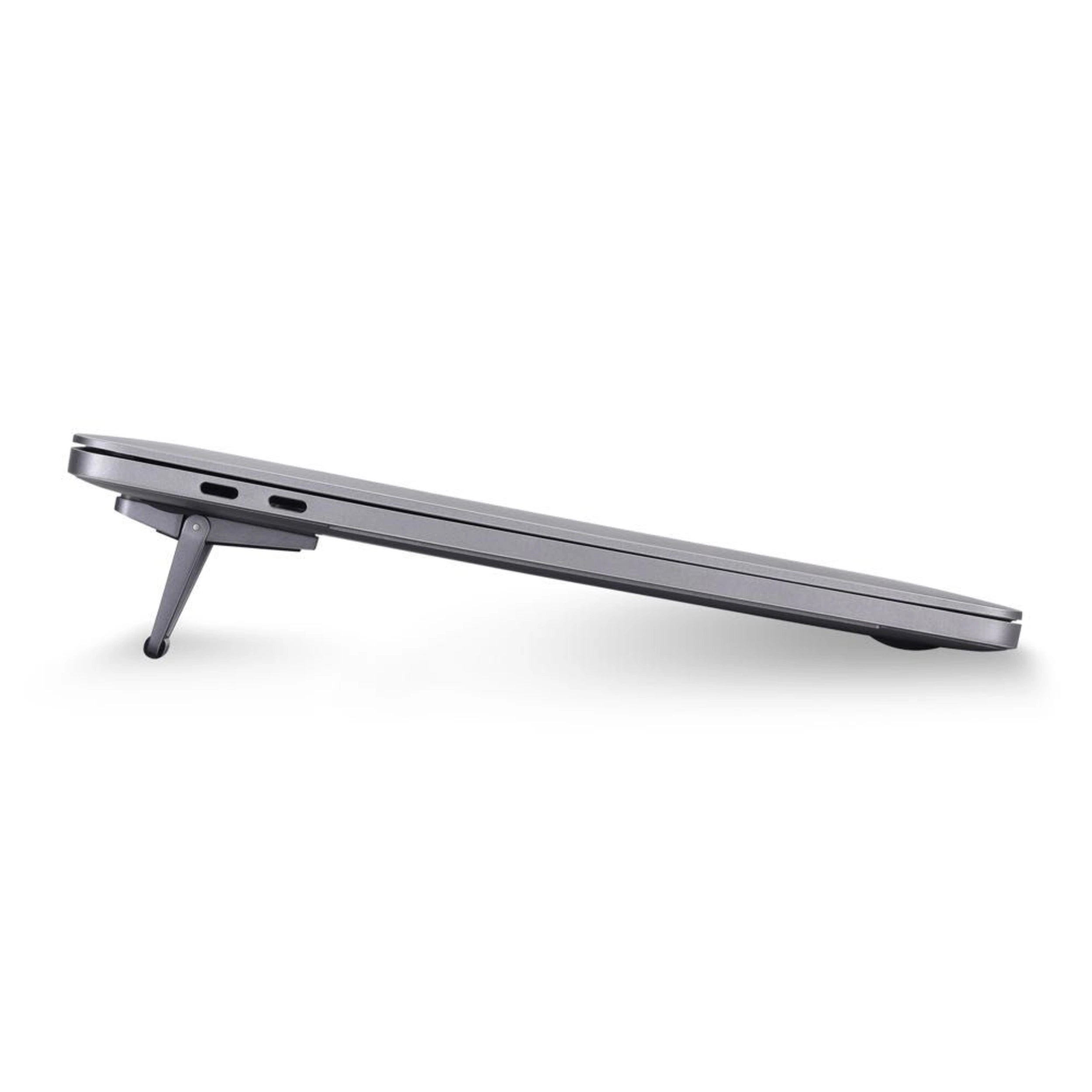 Bonelk Elevate Go Laptop Stand - Adjustable Ergonomic Aluminum Laptop Riser for MacBook, Dell, HP (Space Grey) - Perfect for Home Office, Coffee Shops & Travel