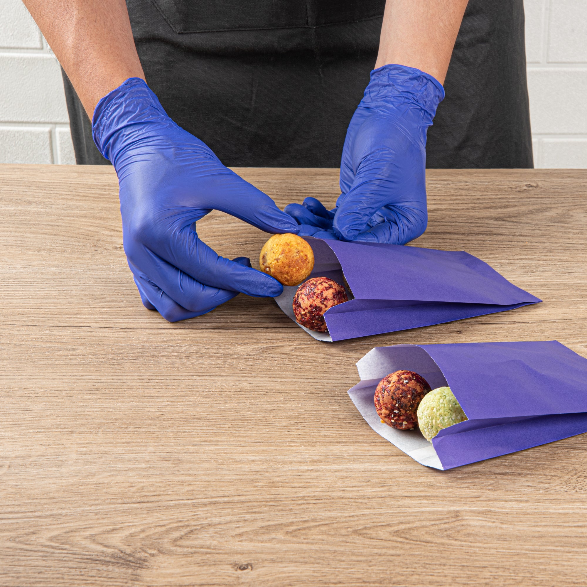 Purple French Fry Bags 4.25