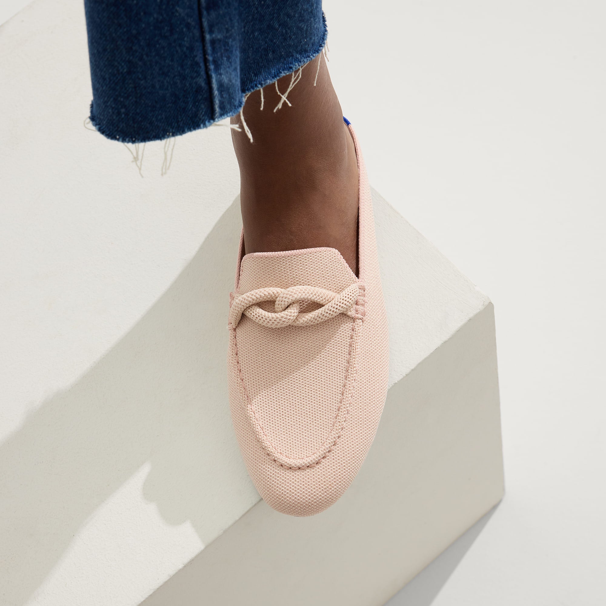 Blush Pink Loafer Mules for Women - Comfortable Slip-On Shoes for Casual Wear, Office & Travel - Soft Leather Loafers with Cushioned Insole