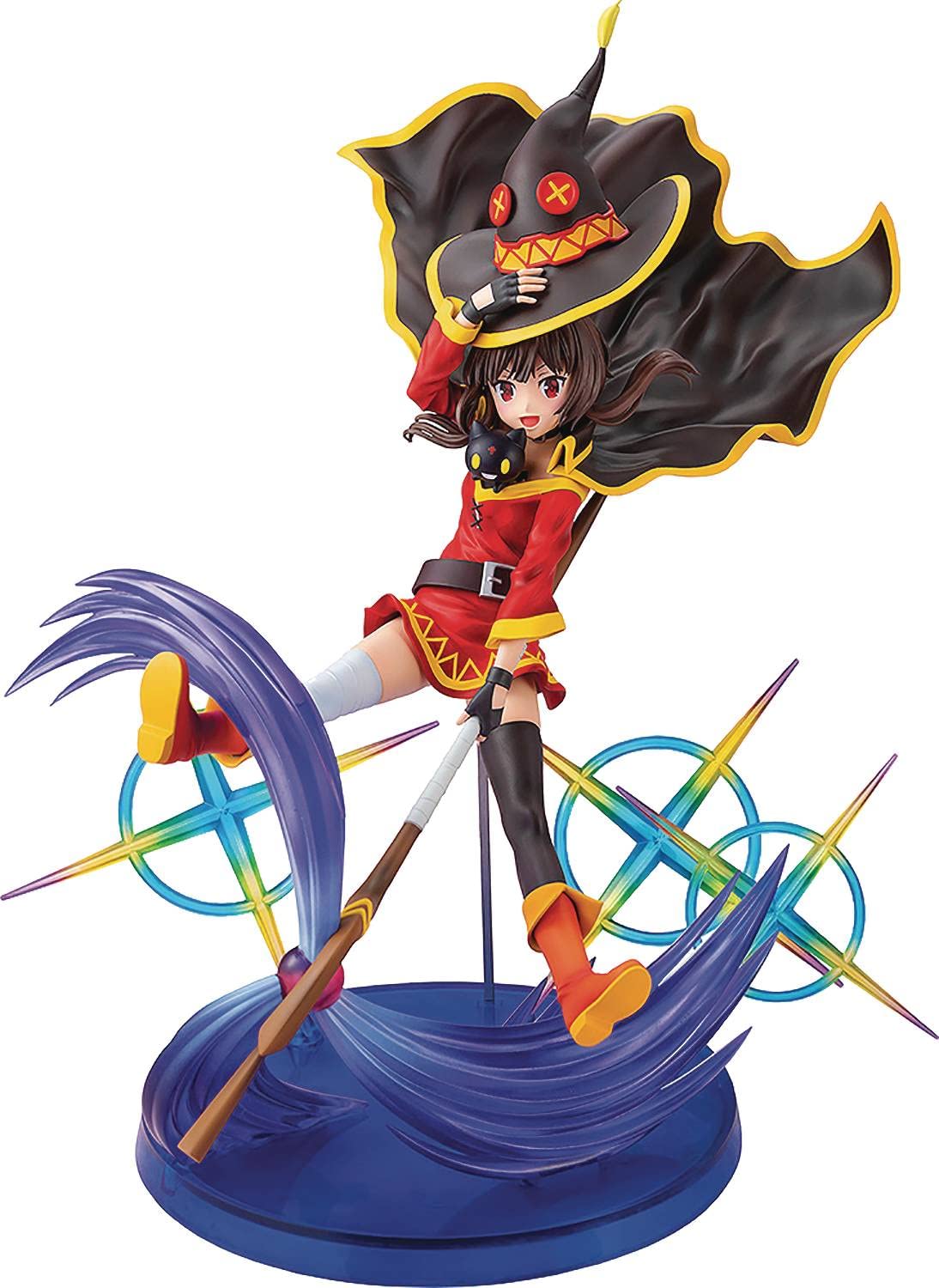 Chara-ani KonoSuba: CAworks Megumin 1/7 Scale Anime Figure - Anime Opening Addition Parts Ver. | Perfect for Anime Collectors, Display & Cosplay Inspiration