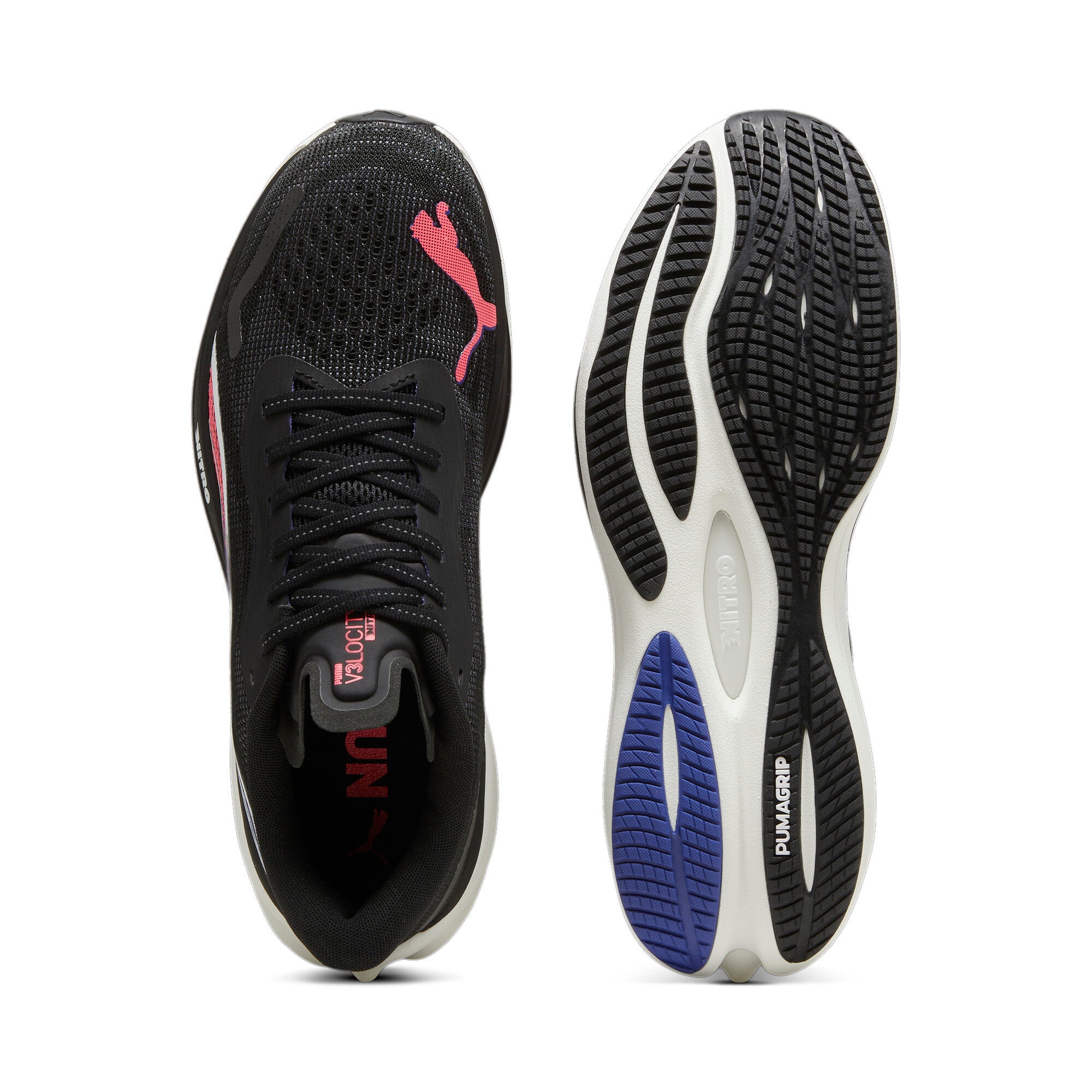 Men's Velocity Nitro 3 Running Shoes - Lightweight Cushioned Sneakers for Men | Perfect for Jogging, Gym Workouts & Daily Walking