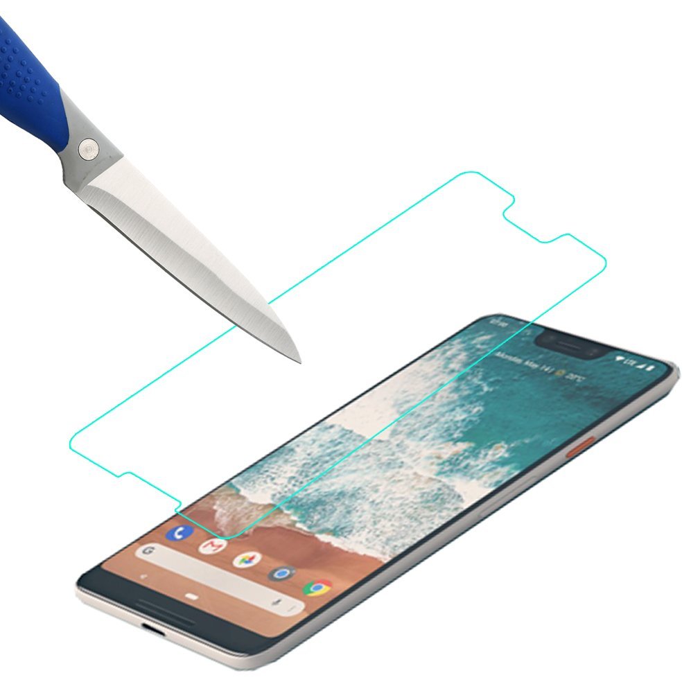 Pixel 3 XL Tempered Glass Screen Protector (3-Pack) - Lifetime Replacement for Daily Protection