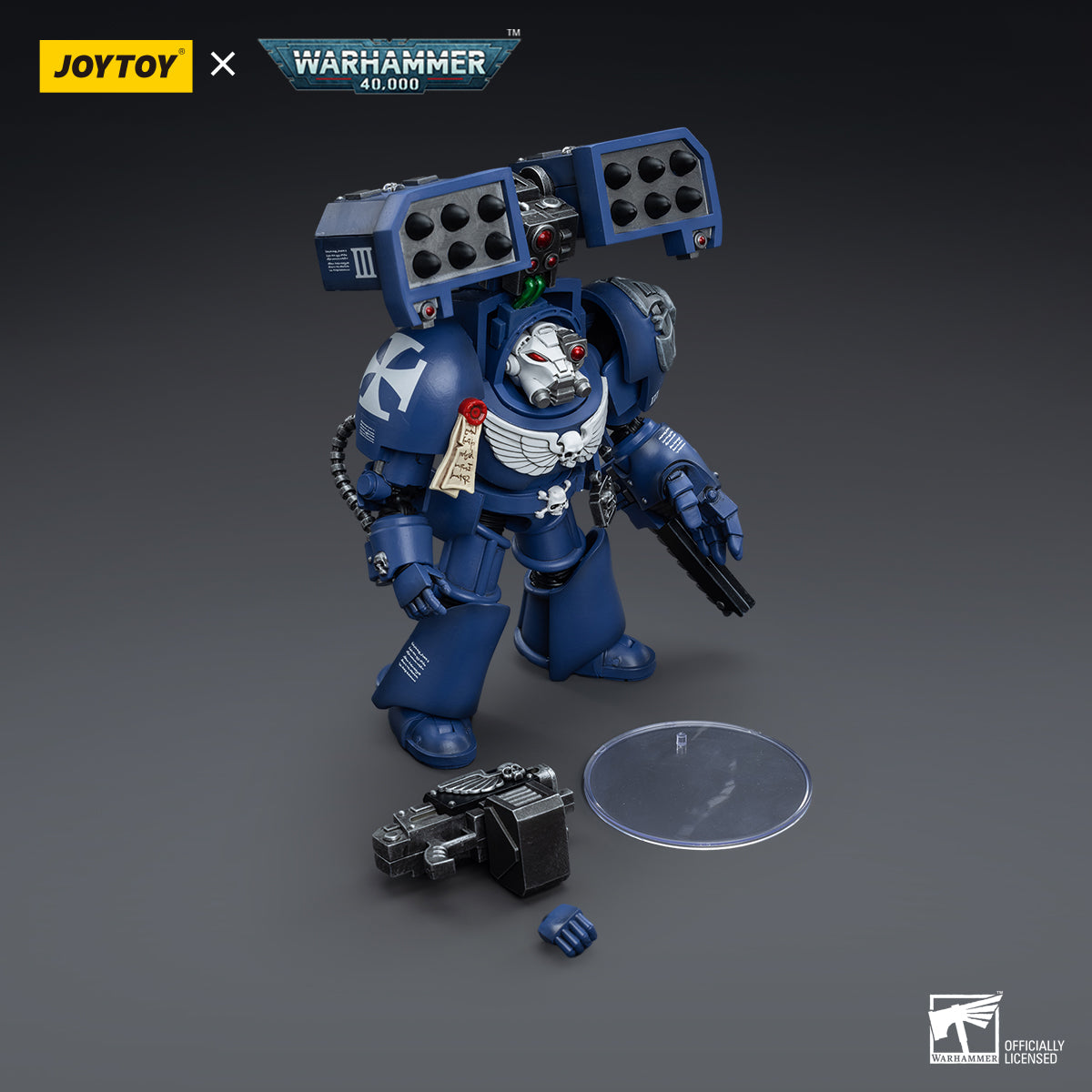 1/18 JOYTOY Warhammer 40K Ultramarines Terminators Action Figure - Collectible Miniature for Tabletop Gaming & Display