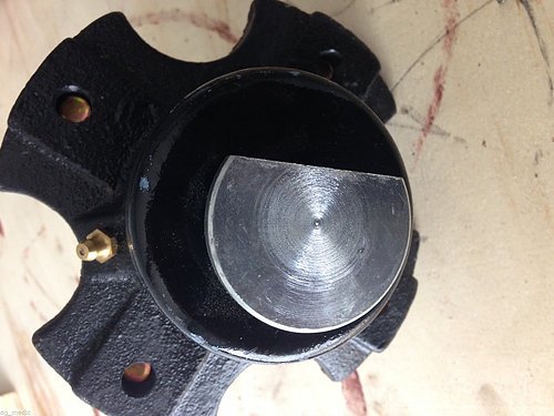 Rhino Alamo Rotary Cutter Tapered Roller Bearing Tailwheel Hub (Part #00776214) - Durable Replacement for Farming & Landscaping Equipment