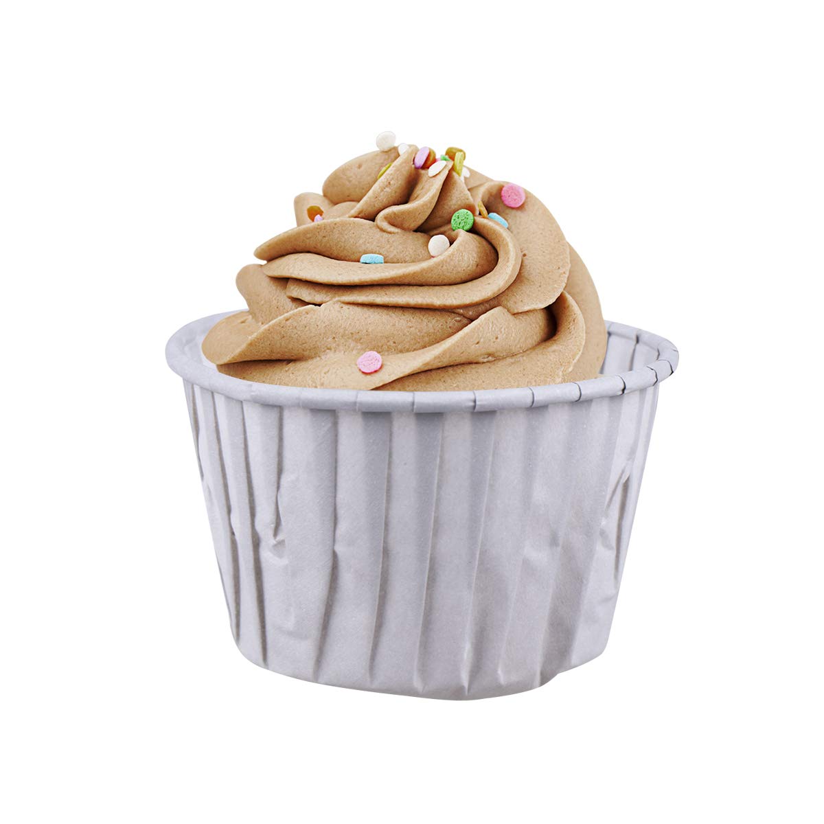 DOITOOL 50-Pack Foil Tulip Cupcake Liners - Premium Baking Cups for Muffins, Cupcakes & Mini Desserts - Perfect for Birthday Parties, Baking Supplies & Home Kitchen Use