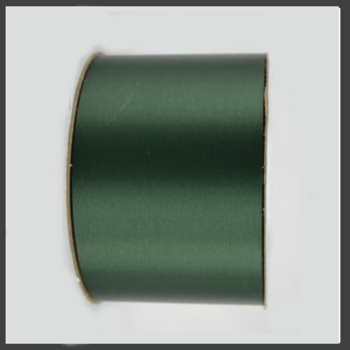 Premium Acetate/Lustre Ribbon 2.5 Inch Wide - 50 Yards Forest Green Decorative Ribbon for Homecoming Mums, Gift Wrapping, Floral Arrangements & DIY Crafts