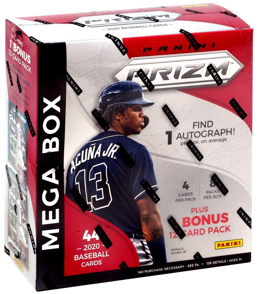 2020 Panini Prizm Baseball MEGA Box - 44 Trading Cards Per Box | Collectible Sports Cards for Baseball Fans & Card Collectors | Perfect for Trading, Collecting & Displaying