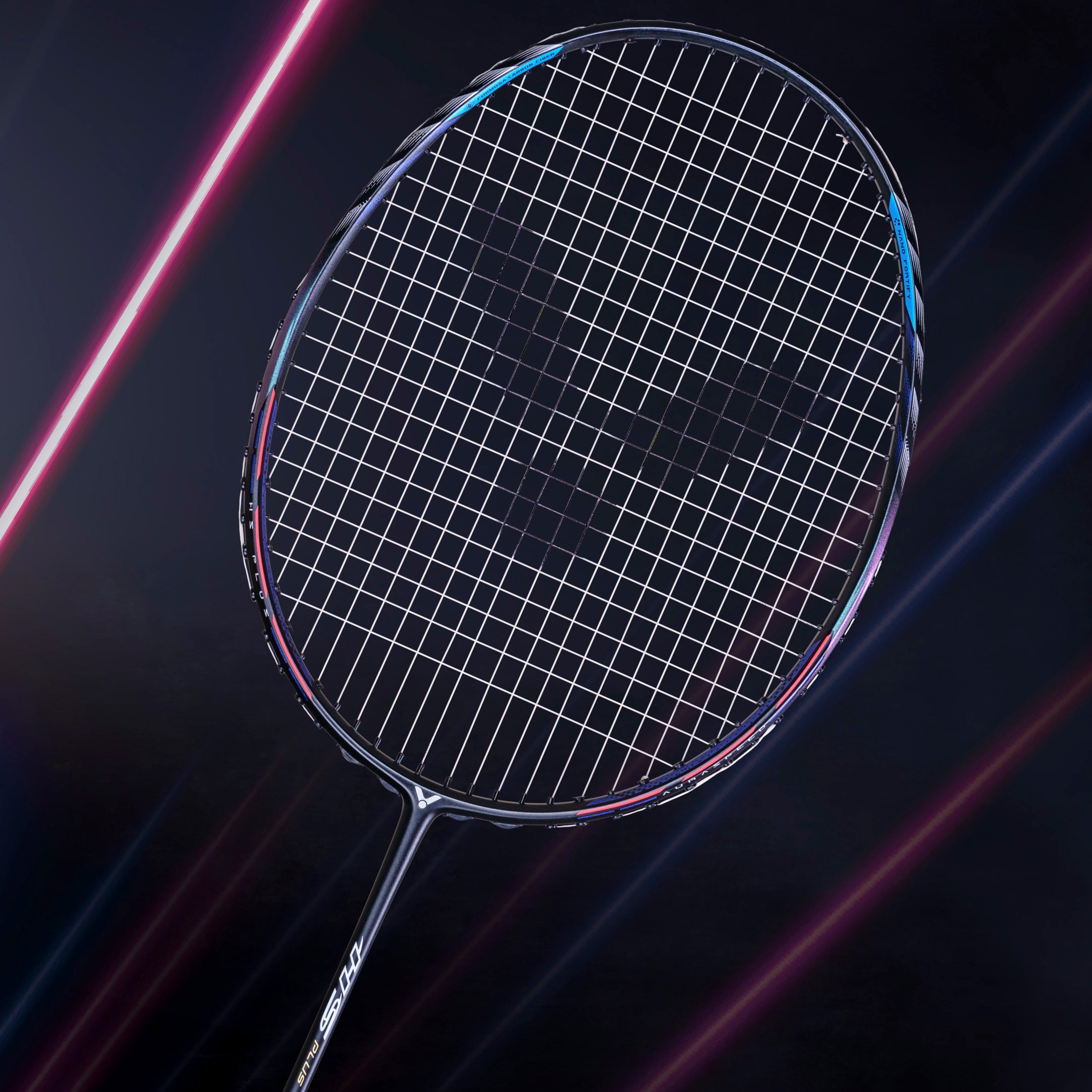 Victor AuraSpeed HyperSonic Plus Badminton Racket (ARS HS PLUS C) - Lightweight Carbon Fiber Shuttlecock Racket for Professional Players | Perfect for Tournaments & Training Sessions