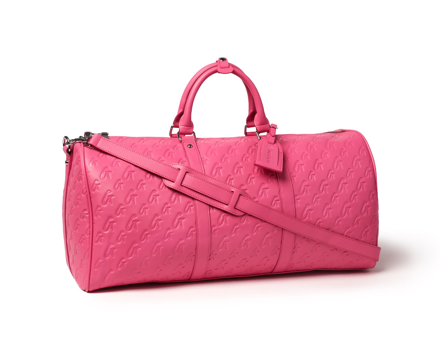 Luxury Monogram Duffle Bag in Hot Pink - Perfect for Travel, Gym & Weekend Getaways