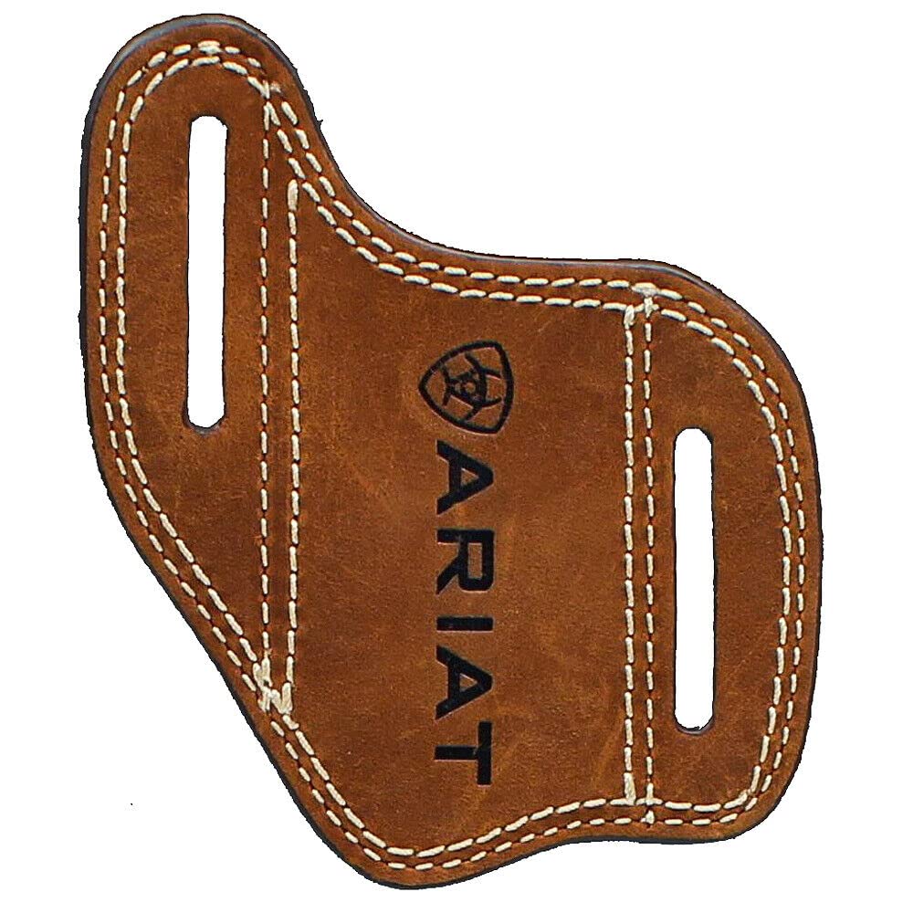 Ariat Genuine Leather Knife Sheath Sleeve - Durable Hunting & Outdoor Knife Cover for Camping, Fishing, and Bushcraft