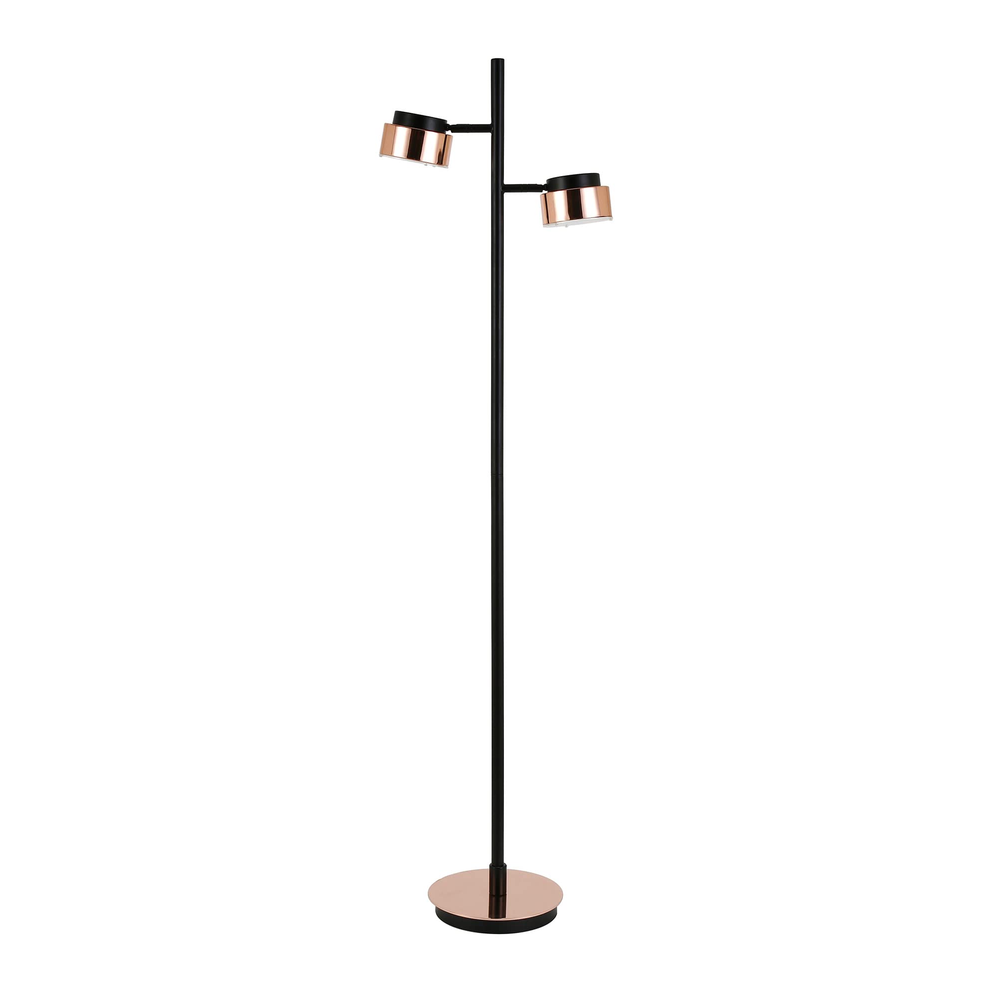 Henn&Hart Jex 2-Light Modern Floor Lamp - 68