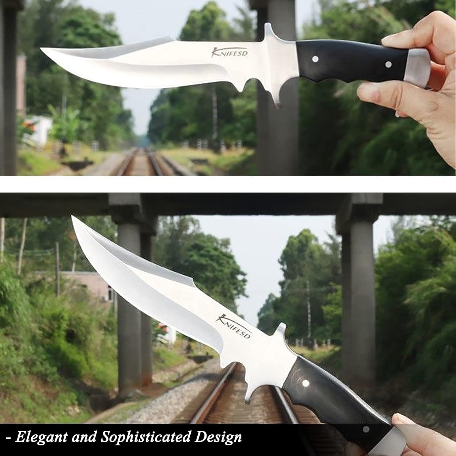 Premium UMF Fixed Blade Survival Knife - Full Tang Hunting Knife with Sheath | Ideal for Outdoor Camping, Hunting, Deer Dressing & Bushcraft Activities