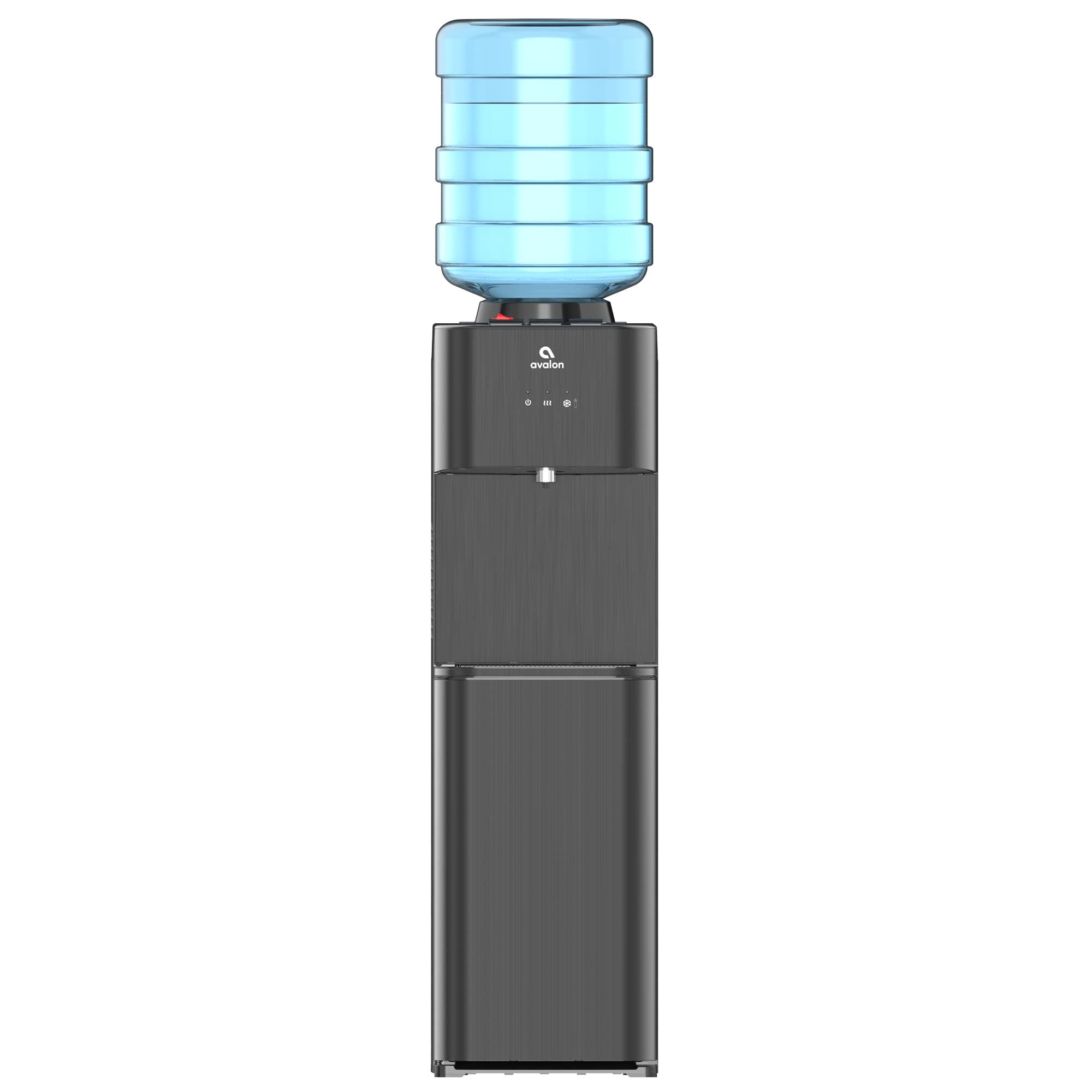 Avalon A10 Top Loading Water Cooler Dispenser - 3 Temperature Settings, Child Safety Lock, UL/Energy Star Certified, Black Stainless Steel - Perfect for Home, Office, and Commercial Use