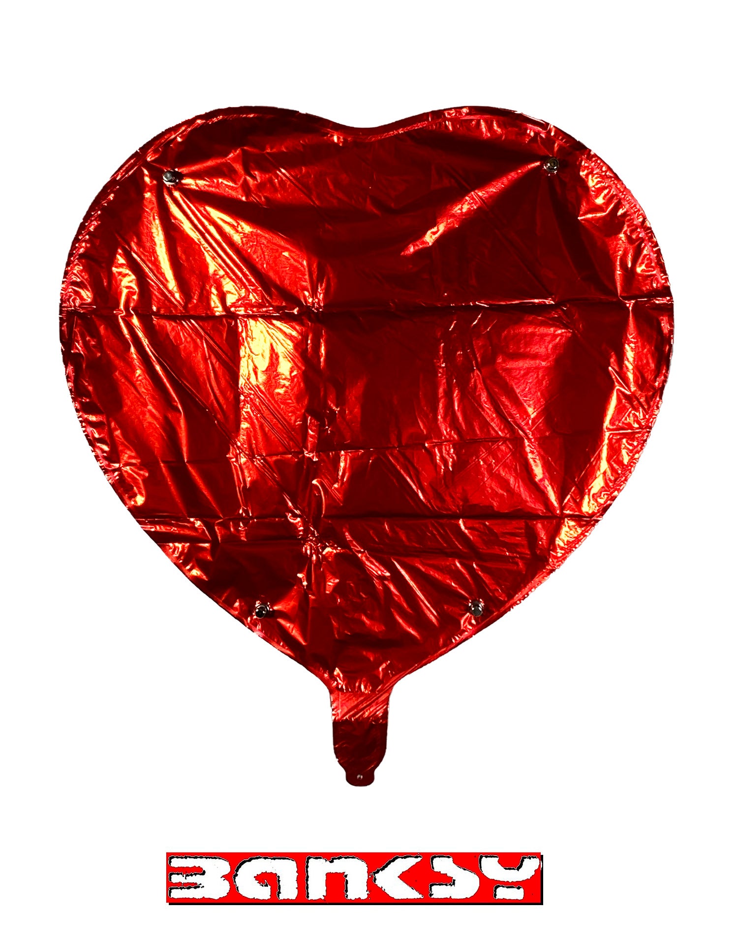 BANKSY (after) x MOCO 'Heart' (2020) Limited Edition Mylar Balloon Art Collectible - Gallery Show Display, Home Decor, Gift for Art Lovers