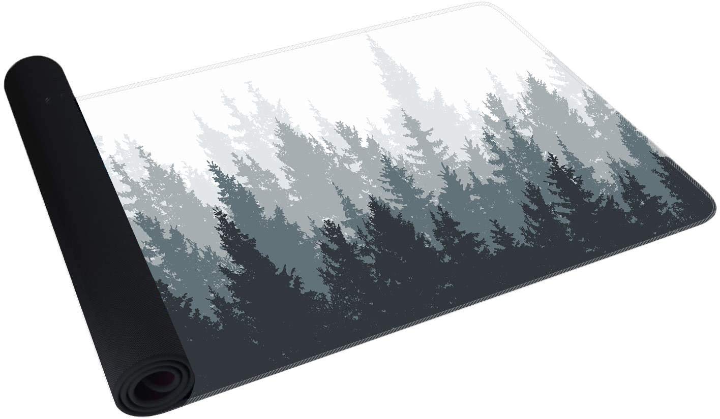 TEKXDD XXL Gaming Mouse Pad - 800mm x 400mm Extended Mouse Mat with Non-Slip Rubber Base for PC, Laptop & Office - Perfect for Gamers & Professionals (Forest Green) | Ideal for Esports, Work & Home Office Setup