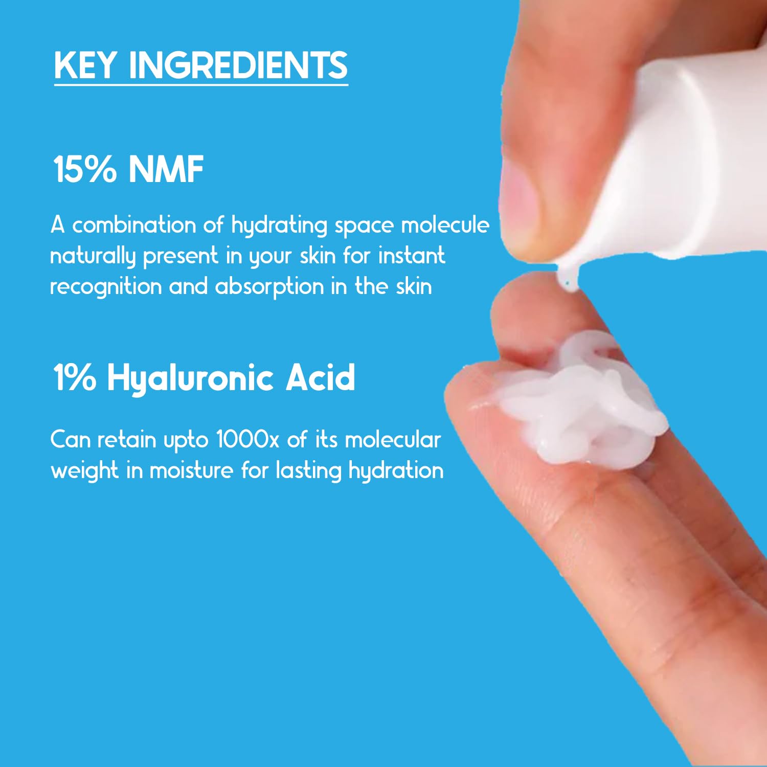 Cos-IQ AirGel NMF 15% Face Moisturizer for Oily to Normal Skin - Lightweight Fast Absorbing Hydration for Women & Men | 100ml | Day & Night Use for Healthy Glowing Skin