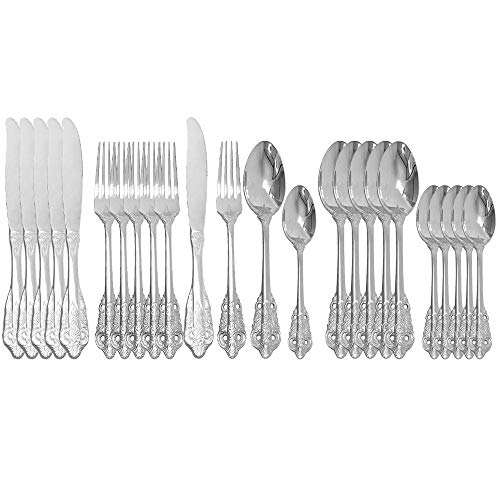 24Pcs Silver