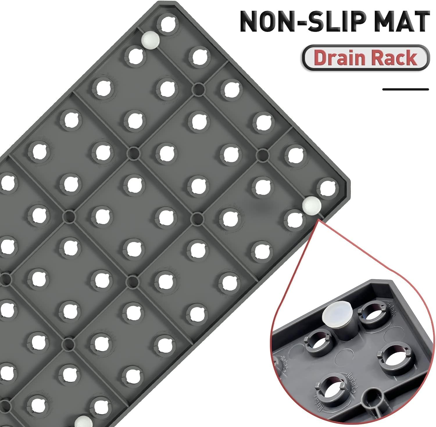 Adjustable Kitchen Cabinet Organizer - Expandable Plate & Bowl Holder, Dish Drying Rack, Pegboard Tray (15x10cm, Grey) - Perfect for Pantry, Cupboard & Countertop Storage