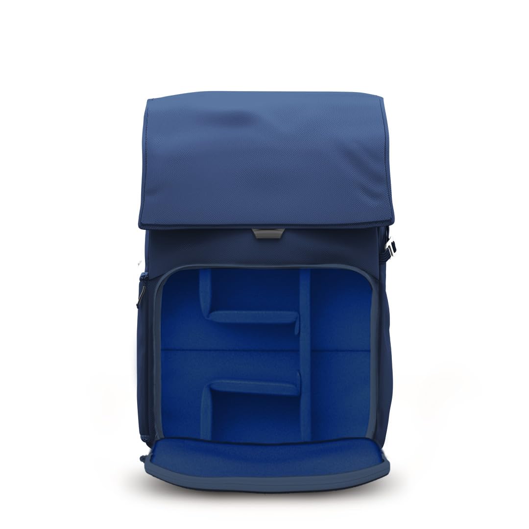 BREVITE The Runner - 18L Compact Camera Backpack for Photographers | Lightweight DSLR & Laptop Backpack | Travel-Friendly Photography Bag with Accessory Storage | Moonlit Blue | Perfect for Hiking, Travel & Urban Commute