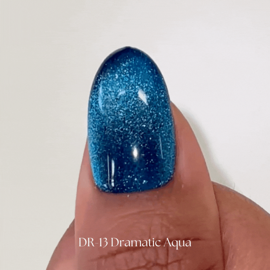 Kokoist Dramatic Magnet DR 13 Dramatic Aqua Nail Gel Polish - Long Lasting UV LED Soak Off Gel for Salon & Home Manicure - Perfect for Nail Art, French Tips & Special Occasions