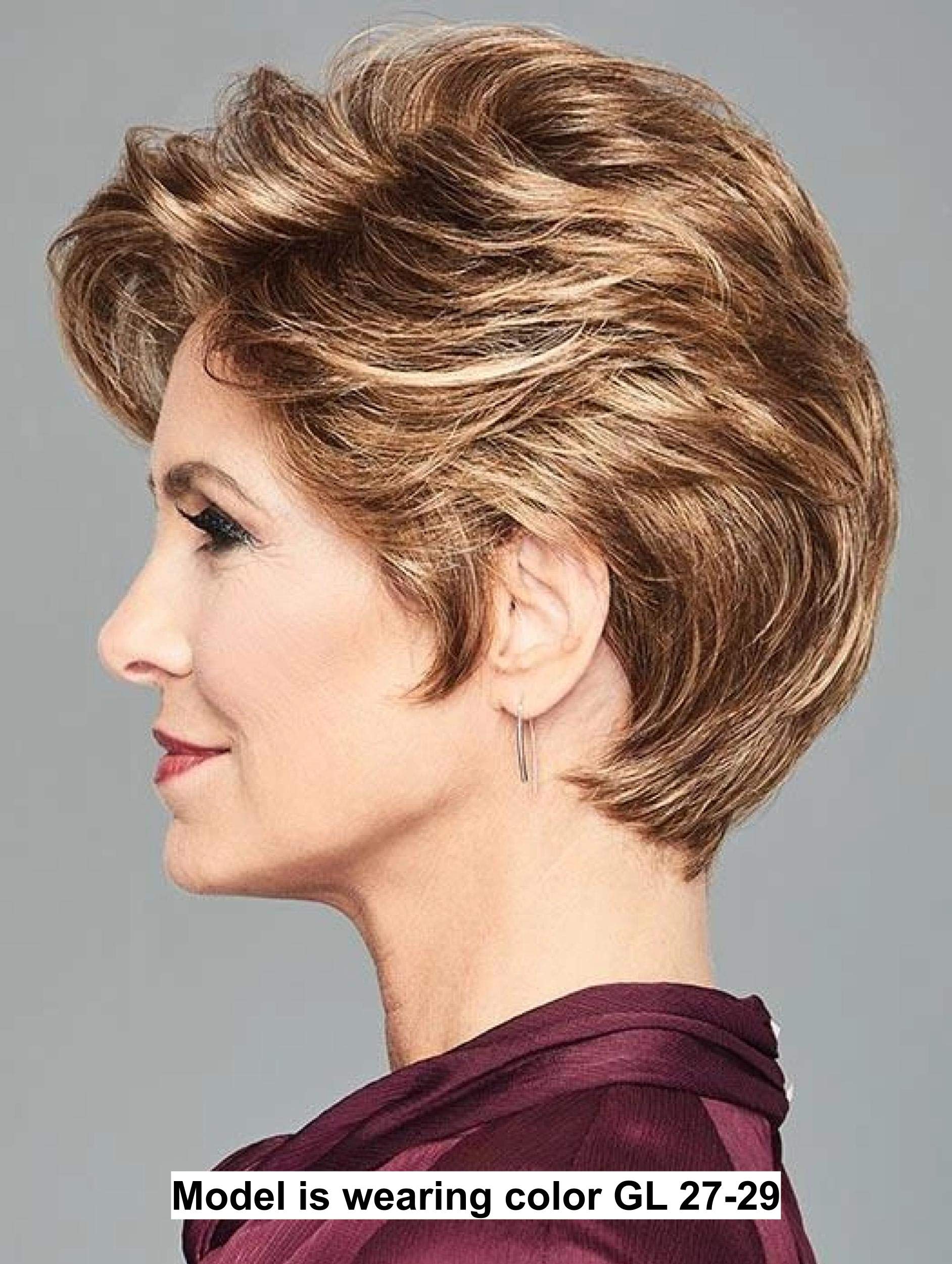 Gabor Stylish Flair Wig & Christy's Wigs Q&A Booklet Bundle (2 Items) - Color 27/29 - Perfect for Cosplay, Costume Parties & Everyday Fashion