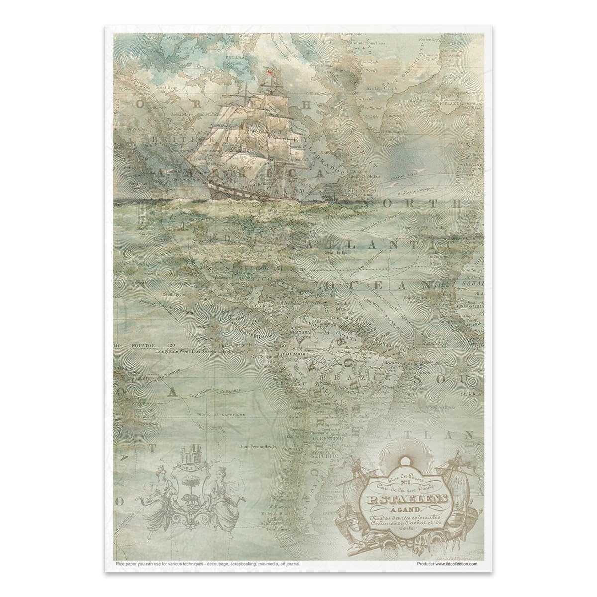 Sea Stories RP015 Rice Paper 29.7 x 21 cm (11.7 x 8.3 Inches) - Premium Art Paper for Watercolor, Calligraphy & Origami - Perfect for Artists, Crafters & DIY Projects