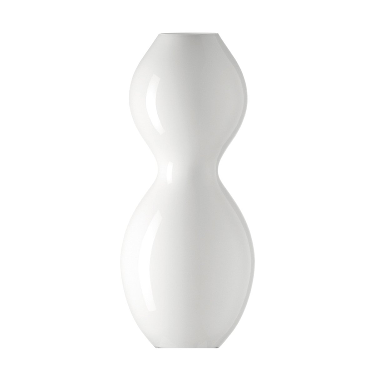 White Cocco Flower Vase 20.5 Inches (52 cm) - Elegant Home Decor for Living Room, Wedding Centerpiece, Office Desk Decor