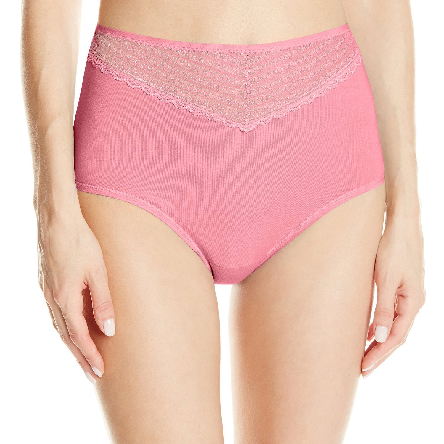 Vanity Fair Women's Cotton Lace Brief Panty 13128 - Ultra Soft Underwear for Everyday Comfort | Perfect for Work, Travel & Relaxation