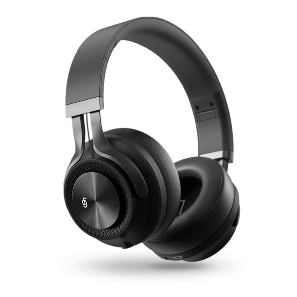 Premium Wireless ANC Noise Cancelling Headphones - Bluetooth 5.0 Over-Ear Foldable Headset with Built-in Mic, Hi-Fi Sound & 28H Playtime - Perfect for Travel, Office & Home Entertainment (Black)