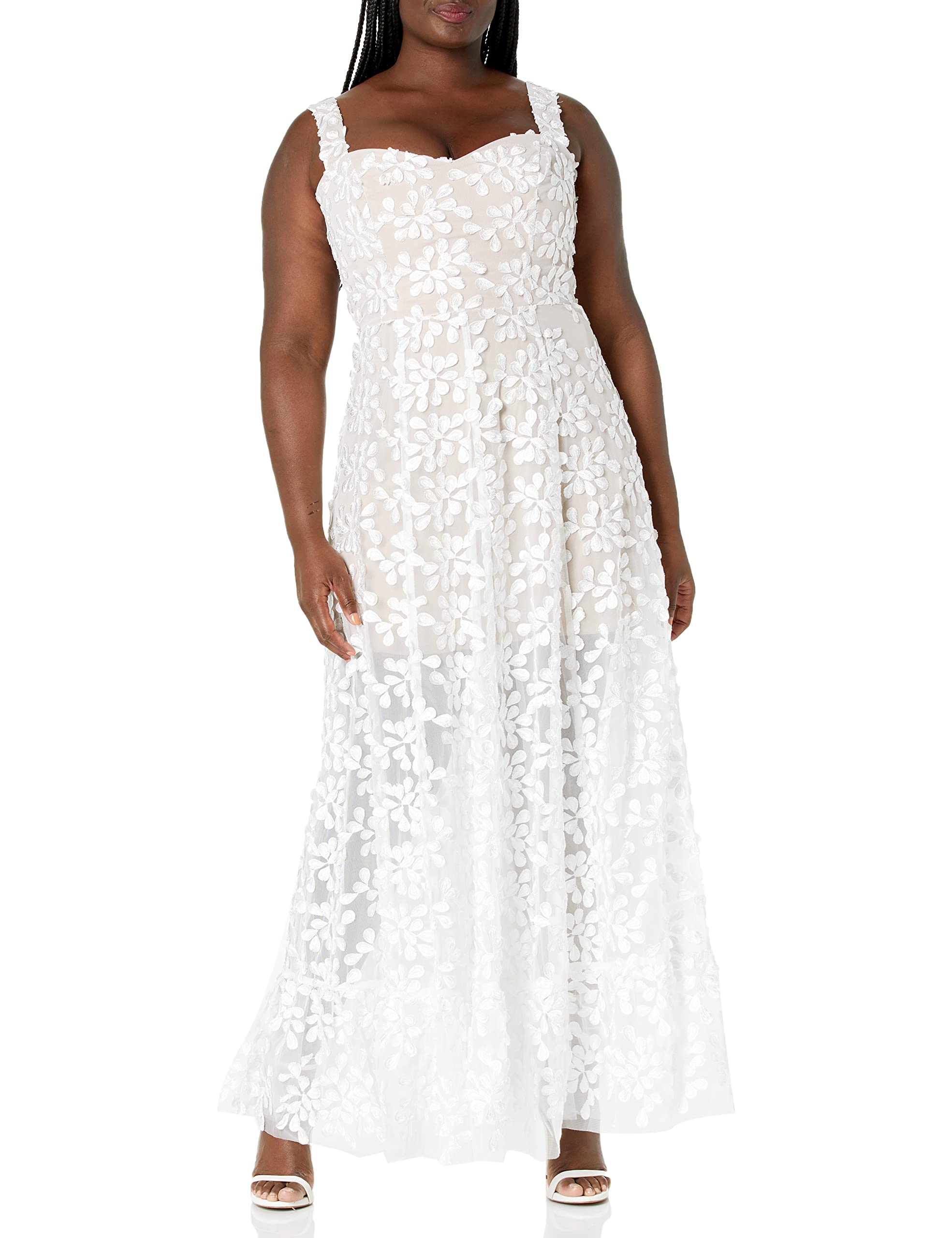 Dress the Population Women's Anabel Sweetheart Bustier Maxi Dress - Elegant Formal Gown for Weddings, Prom & Evening Events