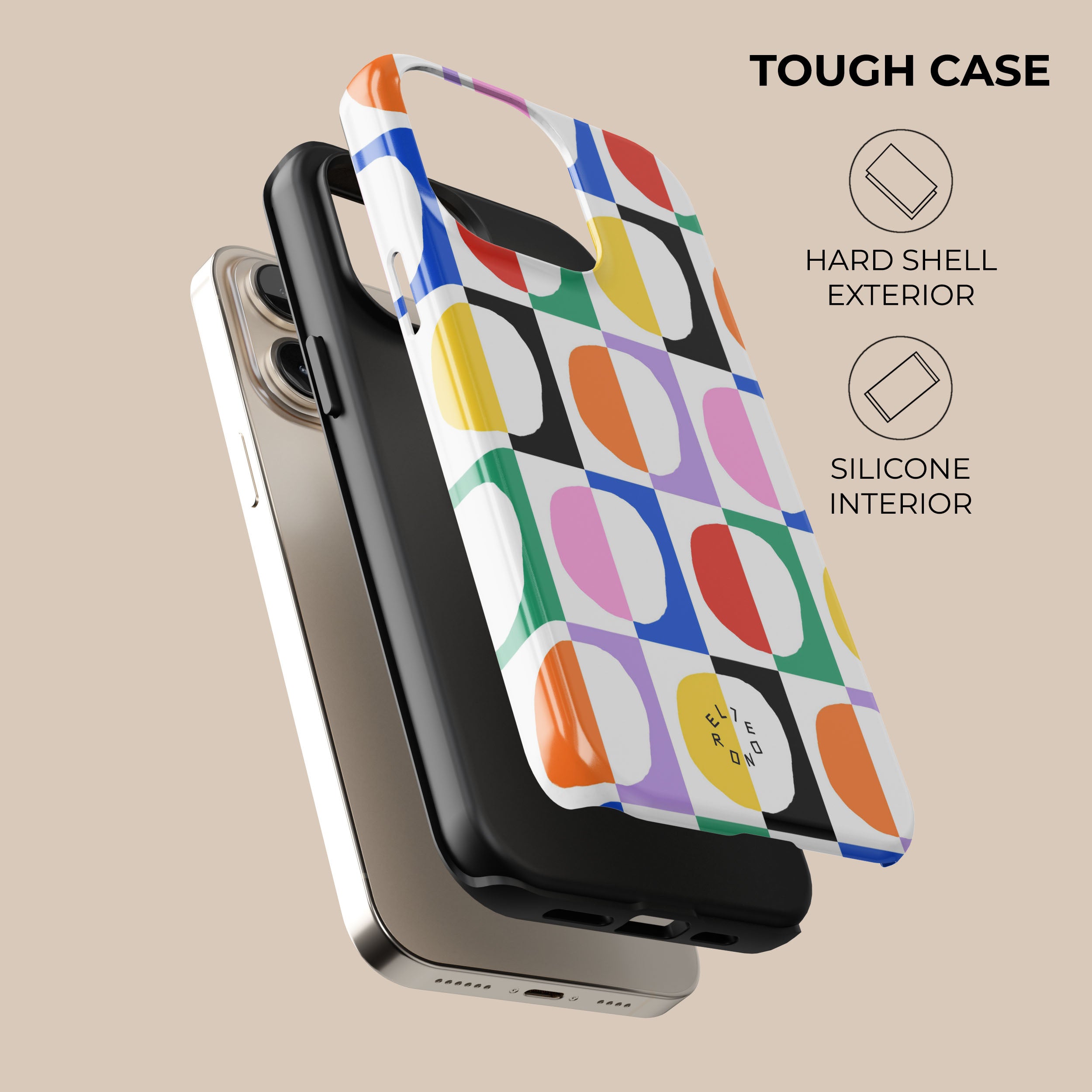 Elleonor Shockproof Phone Case for iPhone 15/14/13/12 Pro Max - Slim Protective Cover with Military-Grade Drop Protection | Perfect for Outdoor Activities, Travel & Daily Use