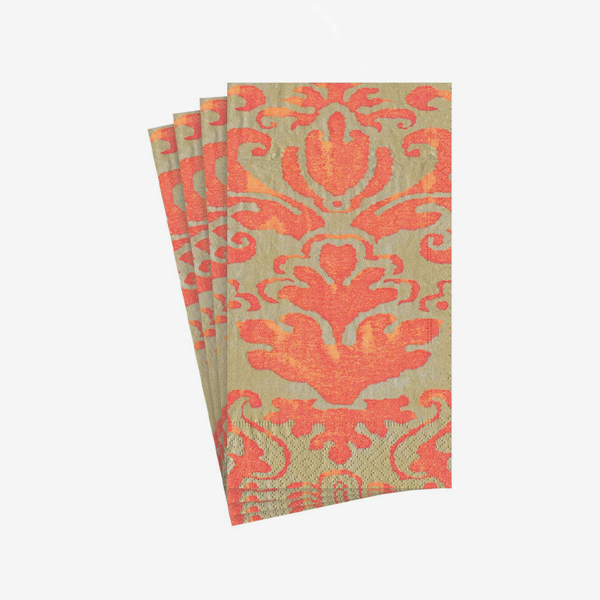 Caspari Palazzo Premium Paper Napkins - Elegant Dinner Party, Wedding, and Holiday Table Decor - 20 Count