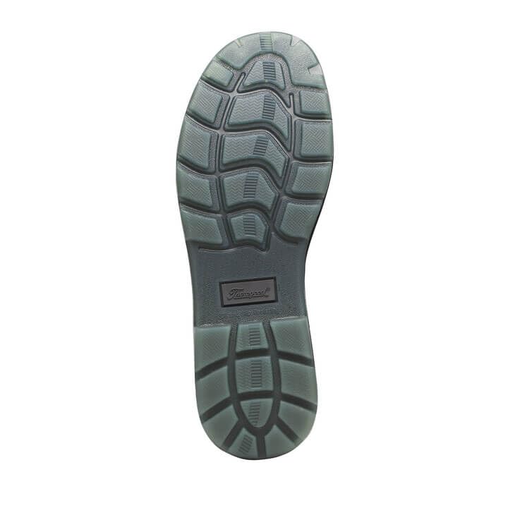 Thorogood Thoro-Flex Black Slip-On Safety Toe Work Shoes for Men & Women - Premium Full-Grain Leather Upper with Cushioned Footbed - Slip, Oil & Puncture Resistant Outsole - Ideal for Construction, Warehouse & Industrial Work Environments