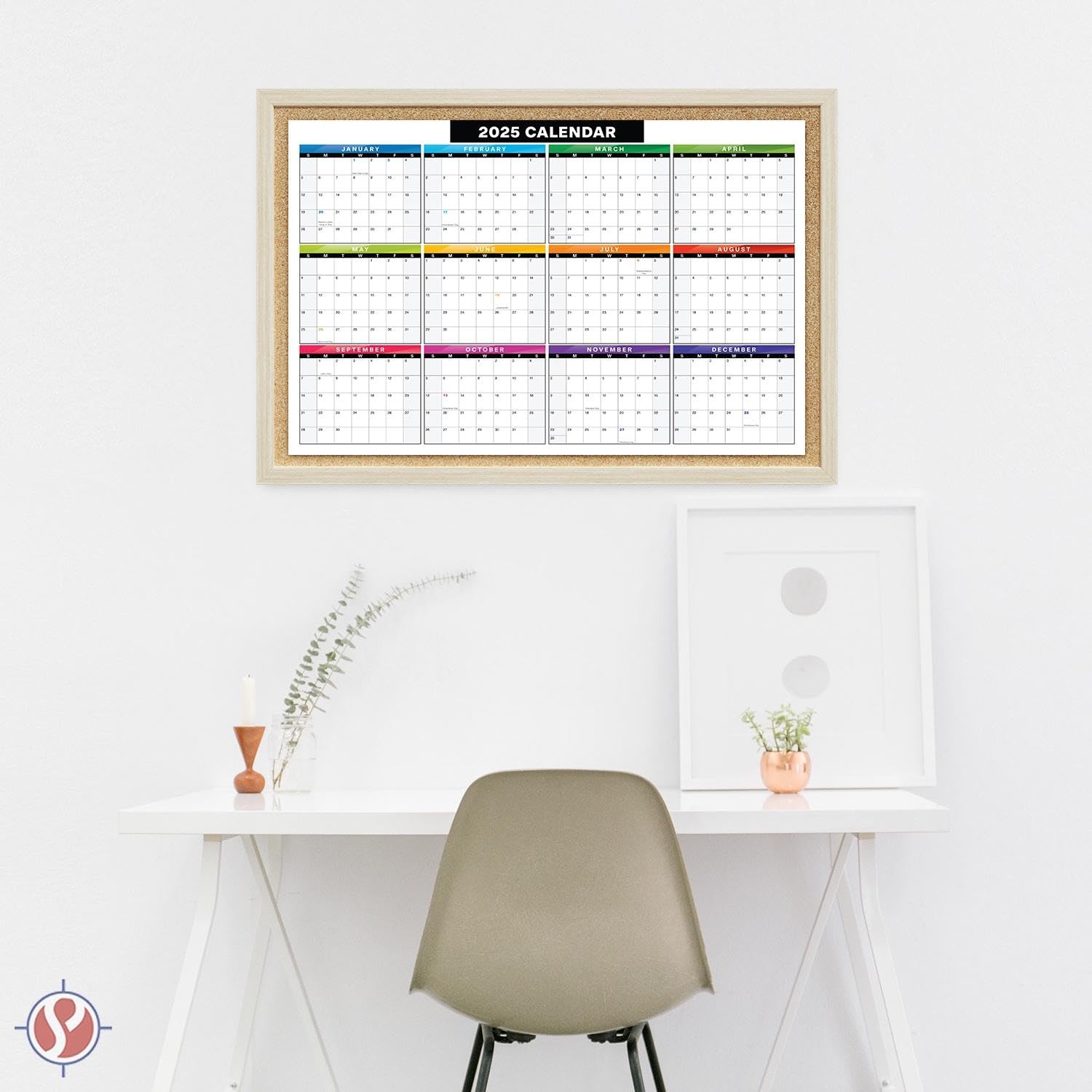 2025 Full Desk Calendar - 11 x 17