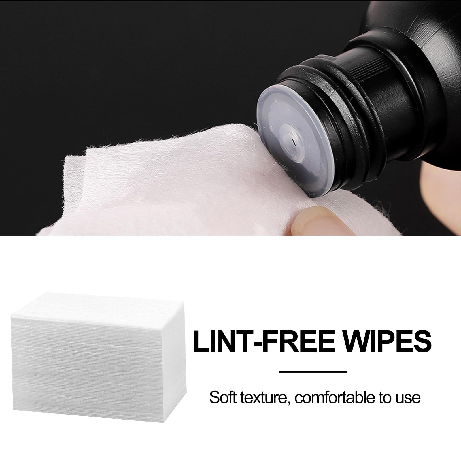200pcs Nail Polish Remover Cotton Pads - Soft Linen Nail Wipes for Acetone & Gel Polish Removal - Perfect for Manicure, Pedicure & At-Home Nail Care