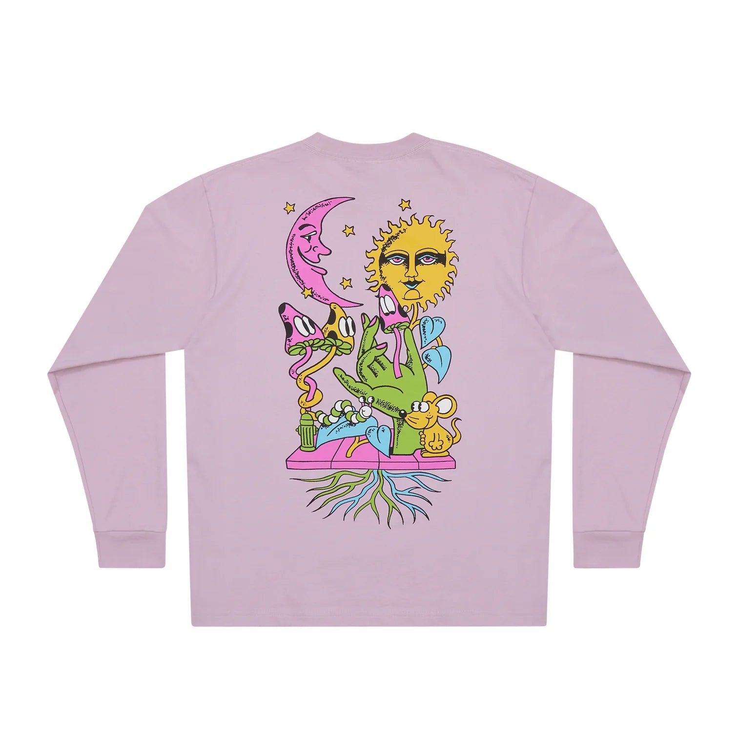 Only NY City Trip Long Sleeve T-Shirt in Faded Purple | Urban Streetwear for Men & Women | Perfect for Travel, Casual Outfits and City Exploration