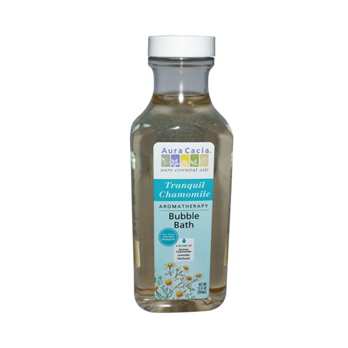 Aura Cacia Chamomile Bubble Bath for Relaxation - Soothing & Calming Aromatherapy Bath Soak for Stress Relief & Better Sleep - Perfect for Spa Nights & Self-Care Rituals