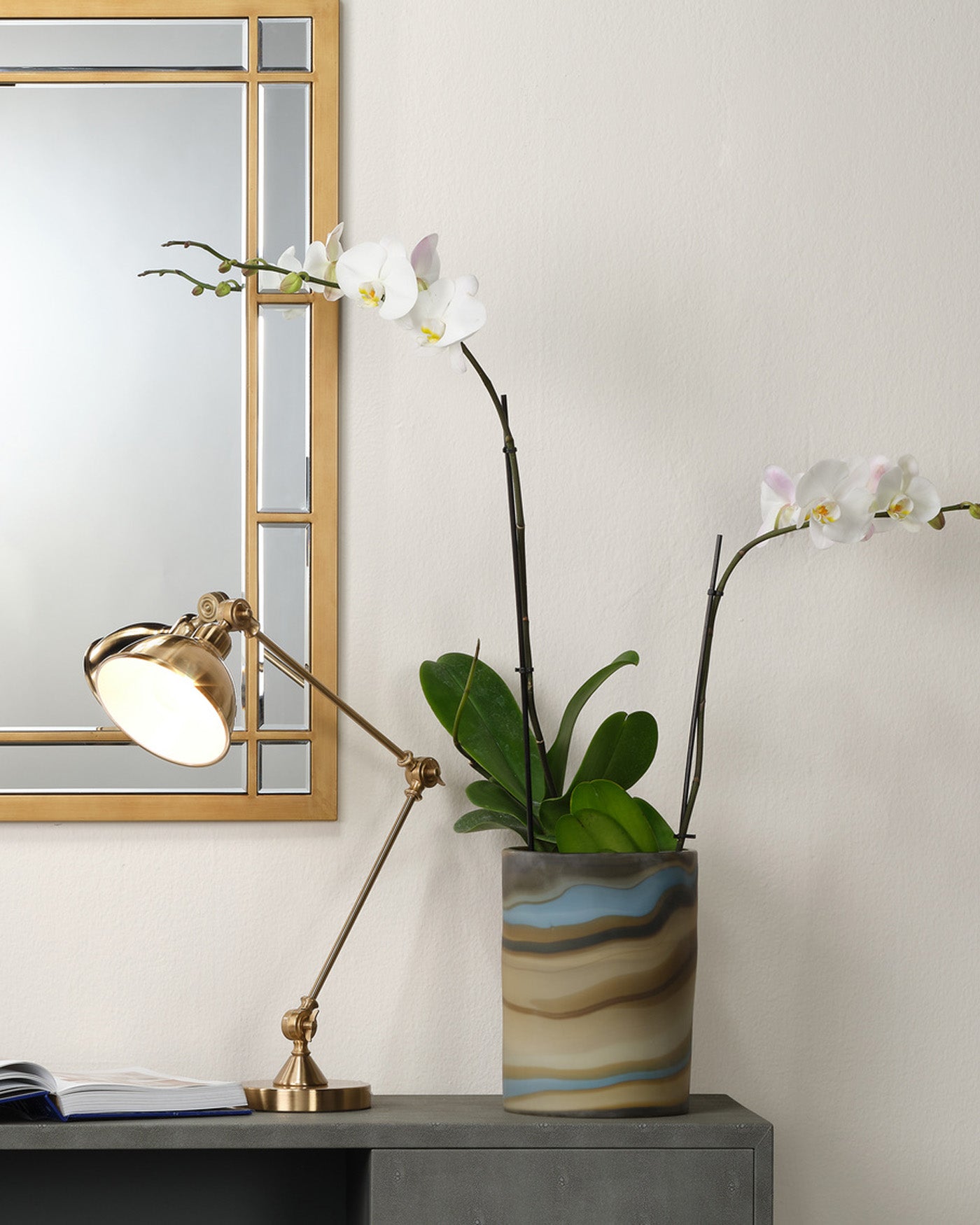 Wallace Table Lamp - Modern LED Desk Lamp with Adjustable Brightness & Color Temperature for Home Office, Bedroom, and Study Room - Perfect for Reading, Working, and Relaxing