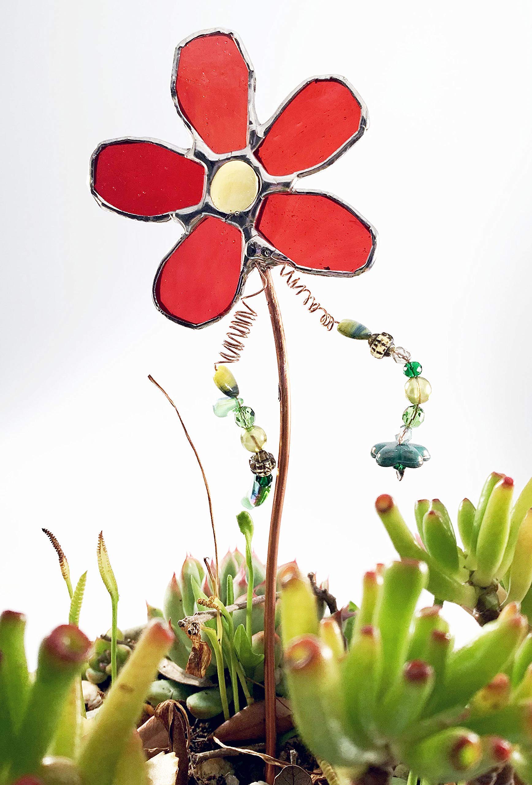 Sturdy Garden Stake for Plant Pots & Vases - Perfect for Indoor/Outdoor Plants, Flowers & Herbs - Supports Growing Plants in Containers & Gardens