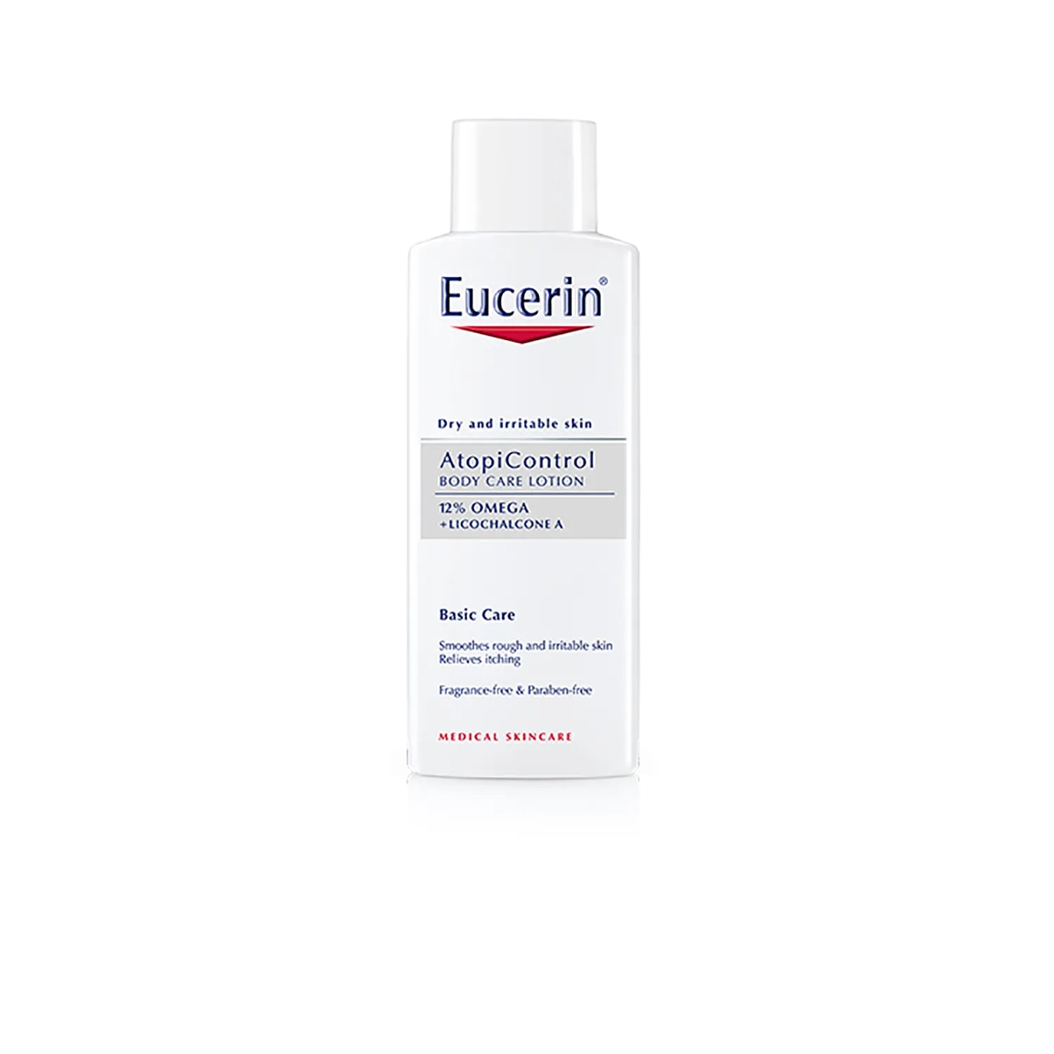 Eucerin AtopiControl Body Care Lotion 250ml - Soothing Eczema & Dry Skin Relief for Adults & Kids - Fragrance-Free Moisturizer for Sensitive Skin - Perfect for Daily Use & Nighttime Hydration