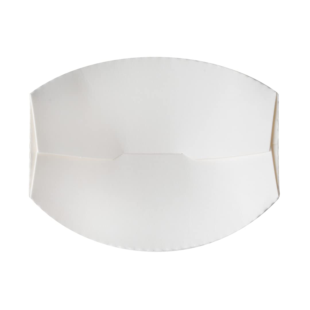 Restaurantware Bio Tek 20oz Disposable French Fry Cups - 100 Pack White Paper Containers with Fold-Down Cover & Lock Tab | Eco-Friendly Fast Food Holders for Fries, Onion Rings, Chips & Popcorn | Perfect for Movie Nights, Parties & Food Truck Service