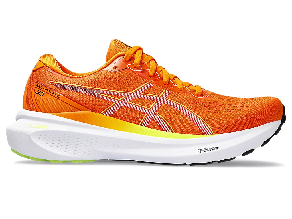 ASICS Men's GEL-KAYANO 30 Running Shoes - Bright Orange/White | Maximum Cushioning & Stability for Long-Distance Running & Jogging
