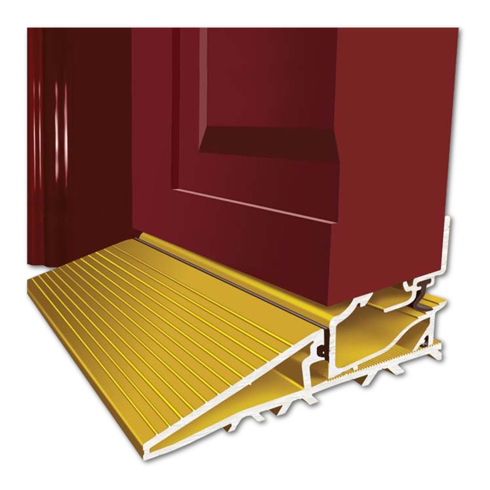 Exitex High Performance 28mm Clearance Inward Opening Weather Bar - Durable Door Seal for Extreme Weather Protection (Rain, Wind, Snow) - Ideal for Homes, Offices & Commercial Buildings