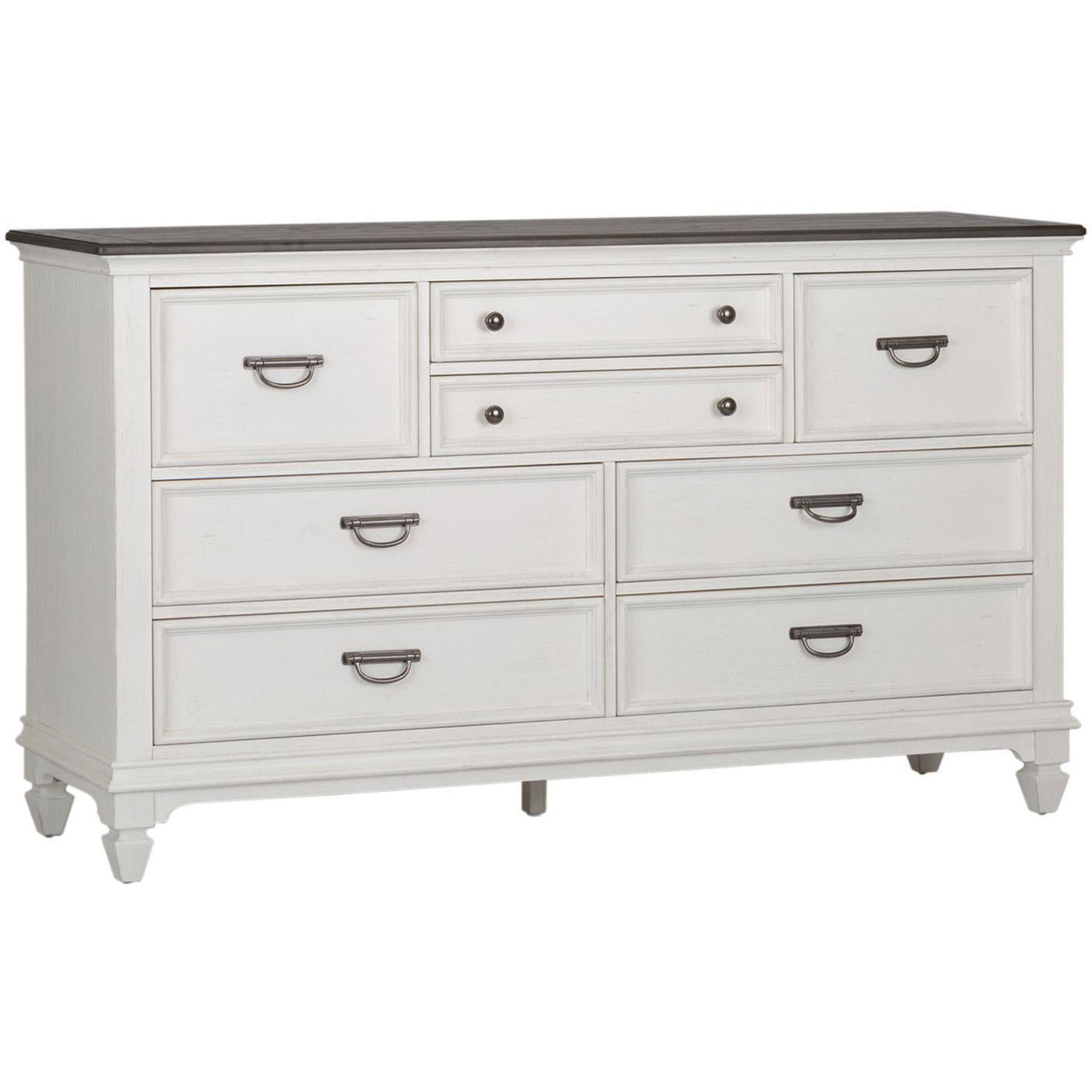 Allyson Park 6-Drawer Dresser with Mirror - Modern Wooden Bedroom Furniture for Storage & Organization - Perfect for Bedroom, Closet, and Nursery Decor