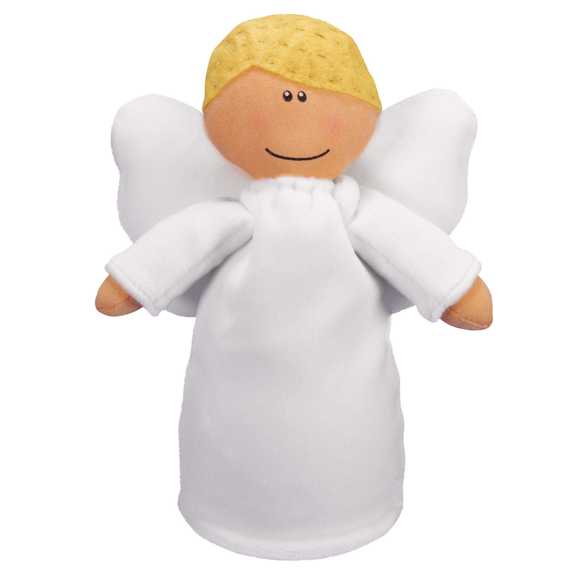 Angel Plush Doll - Baptism & Christening Gift for Boys, Guardian Angel Stuffed Animal Toy (Strength Version) | Perfect for Baby Showers, First Communion & Nursery Decor