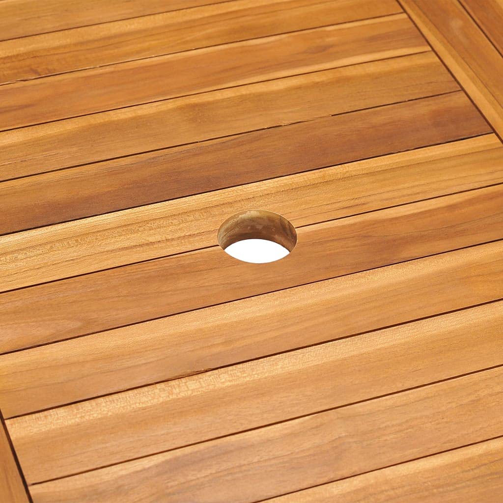 Outdoor Teak Wood Patio Dining Table 59.1