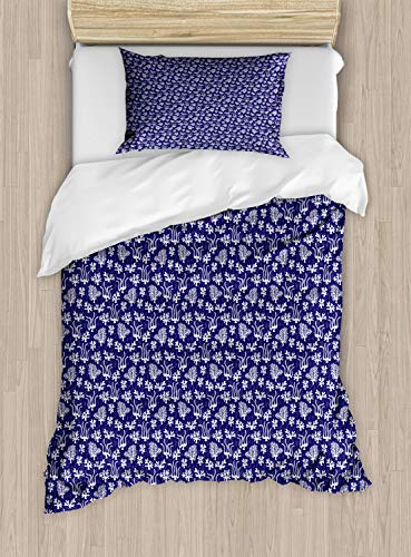 Indigo and White