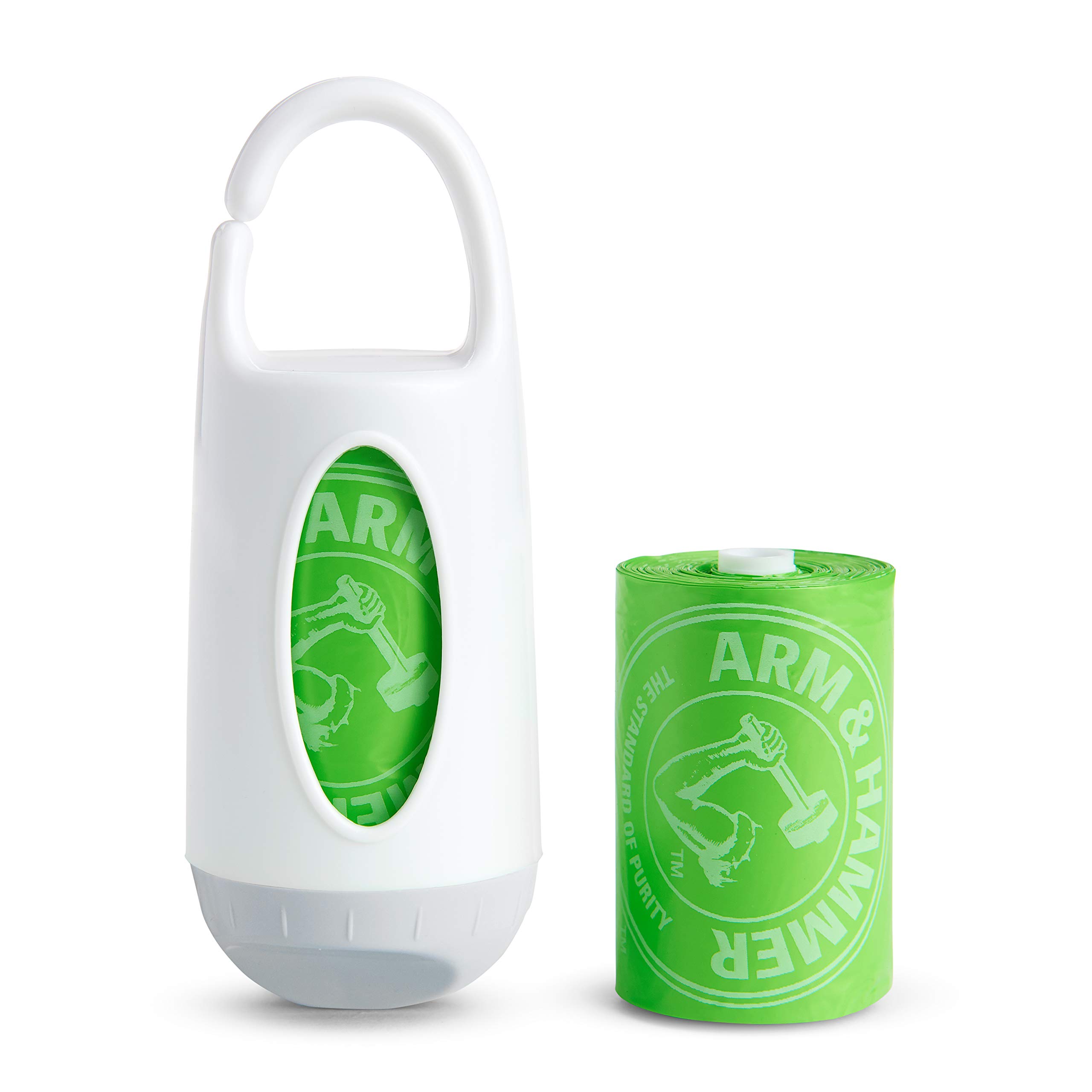 Munchkin® Arm & Hammer Diaper Bag Dispenser with 24 Refill Bags | Scented Diaper Pail Refills for Baby Nursery, Travel & On-the-Go Diaper Changes | Odor Control & Convenient Disposal