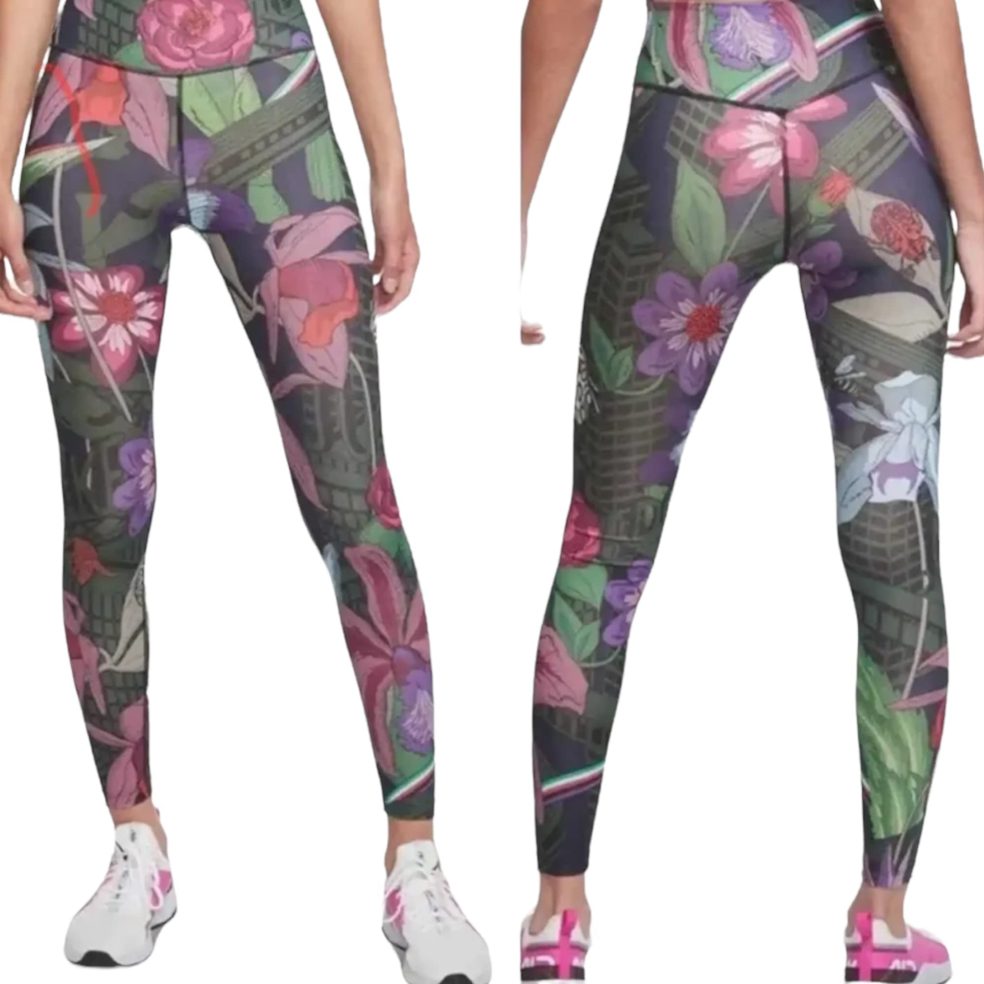Nike Women's Plus Size High-Waisted Leggings with Floral Print - DJ0898-635 | Yoga, Workout & Everyday Comfort