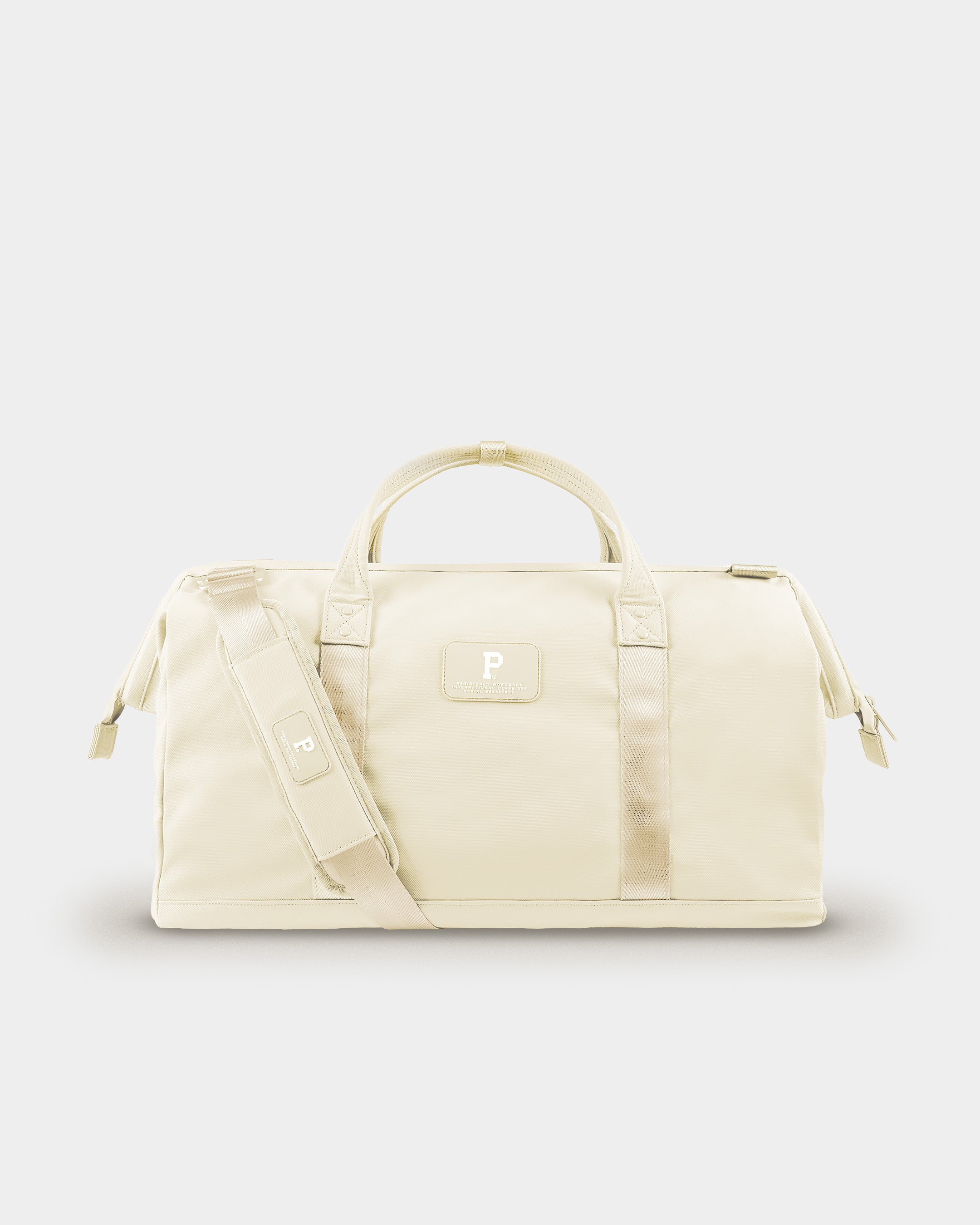 Premium Cascade Duffle Bag in Cream - Spacious Travel Duffel for Gym, Weekend Trips & Outdoor Adventures
